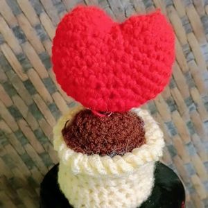 Crochet Potted Heart ❤️