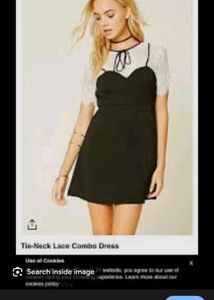 🎊Buy 1, Get 1 Free🎁Chic Black &amp; Lace Mini Dress