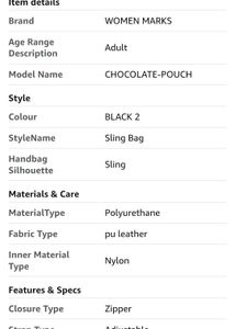 Black Sling Handbag 🖤