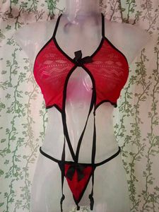 Red Lingerie with suspender