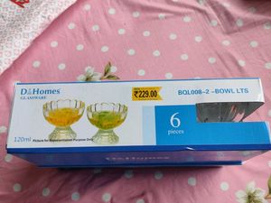Glass Dessert Bowls (Set of 6)