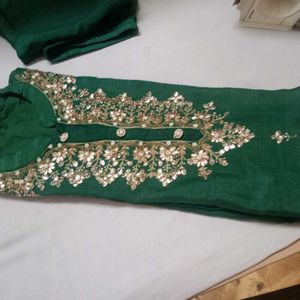 Emerald Green Embroidered Salwar Kameez