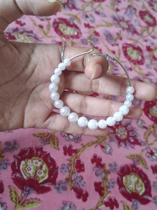 Pearl Hoop Earrings