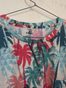 Tropical Palm Print T-Shirt