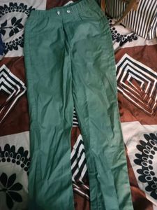 Green Casual Pants