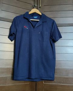 F&amp;S Men Navy Blue Polo Tshirt