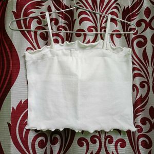 Women&#39;s Curly-end Crop Top