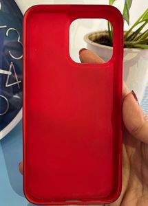 Red Silicone Case For iPhone 13 Pro