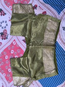 Green &amp; Gold Saree