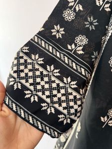 Printed Sheer Oversized Kurti