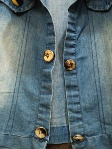 Denim Cropped Jacket