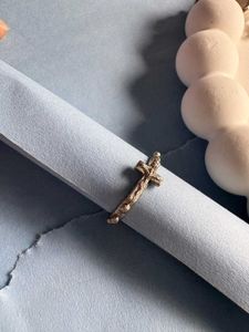 Cross Charm Bracelet And Free Ring
