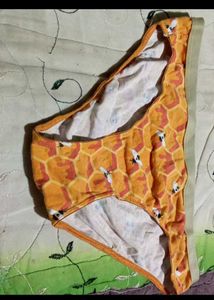 Honeycomb Pattern Briefs 5 Panty One Freebie Bra
