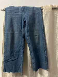 beautiful wide leg denim jeans 👖