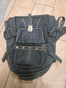 MultiZipper Diesel Leather Backpack Rare