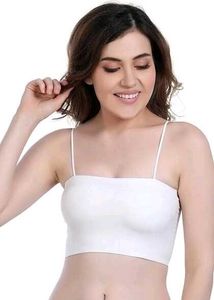 white cami bra top