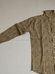 Tan designed Printed Shirt
