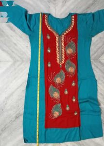 Cotton Blend Long Kurti