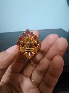 Kundan Earrings, Maang Tika And Ring Combo