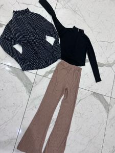 Combo Of Two Tops With Lower Body Hugging