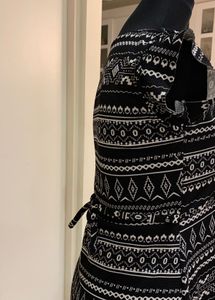 Black &amp; White Print Dress