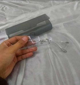 savana silver Rimless Glasses