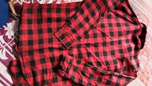 Red &amp; Black Checkered Shirt