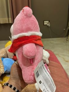 Pink Christmas Bear Plush