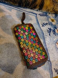 Colorful Beaded Pouch