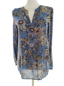 ESPRIT Imported Women Blue Printed Top