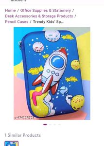 Cute Rocket Pencil Case