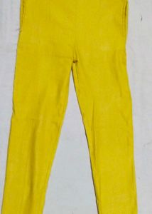 Yellow Casual Pants