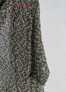 Stylish Hooded Net Shrug | Asymmetrical Hem |