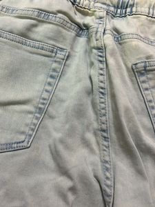 Light Blue Cargo Joggers