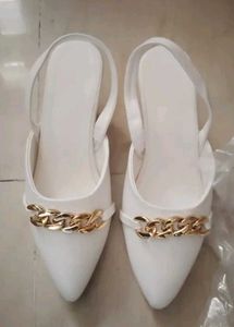 Elegant White Heels