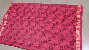 Pink Printed Saree