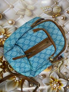 Black, Blue And Yellow Sling/Handbags.