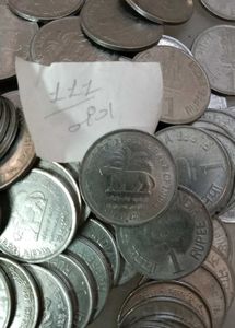 Vintage Indian Rupee Coin Collection