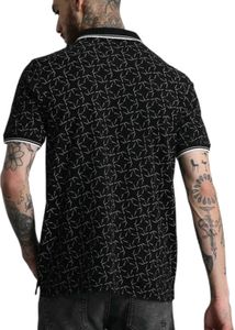 Patterned Polo Shirt