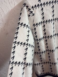 New Houndstooth Knit Cardigan