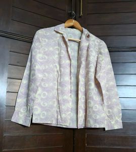 Women Printed Design Casual Open Shrug