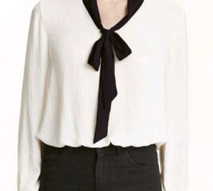 Zara White Button Up Blouse