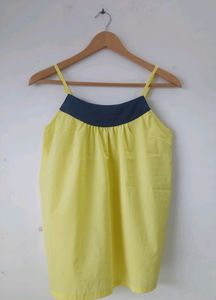 Yellow Sleeveless Top