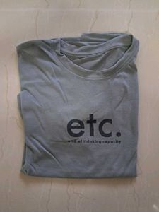 Grey Graphic T-shirt for Men Daily Wear