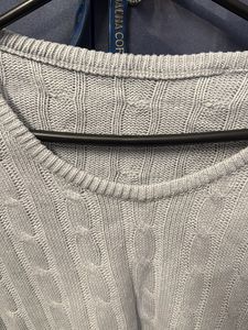 Blue Knit Top