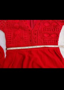 Tomato Red Cocktail Party Dress