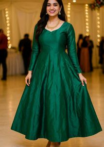 Elegant Green Ethnic Gown