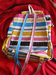 Striped Pattern Backpack