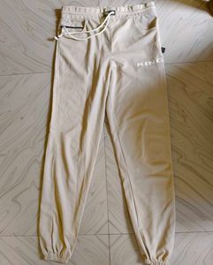 KING Beige Jogger Sweatpants