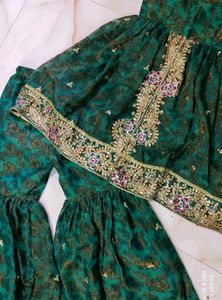 😍🦚New Elegant Rama Green Dress Set 🦚😍